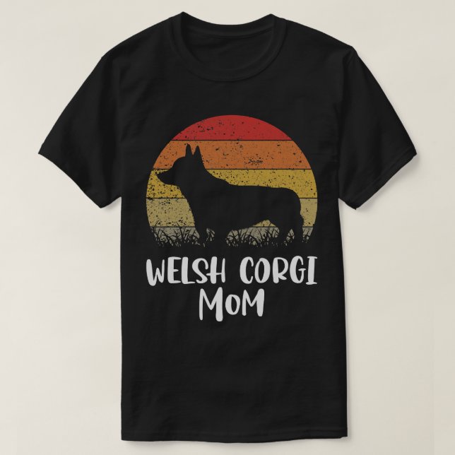 Womens Welsh Corgi Dog Mom1851 T-Shirt (Design Front)