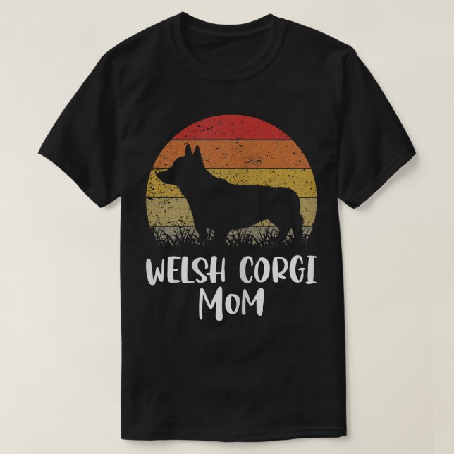 Womens Welsh Corgi Dog Mum 1852 T-Shirt (Design Front)