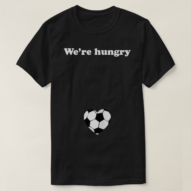 Womens Were Hungry Lover Funny Pregnancy  T-Shirt (Design Front)
