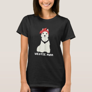 Womens Westie Mum West Highland White Terrier Dog T-Shirt