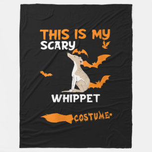 Womens Whippet Costume Halloween Lazy Scary Dog Fleece Blanket