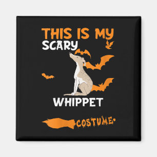 Womens Whippet Costume Halloween Lazy Scary Dog Magnet