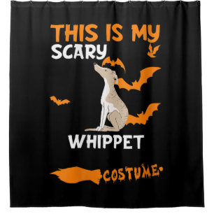 Womens Whippet Costume Halloween Lazy Scary Dog Shower Curtain
