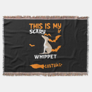 Womens Whippet Costume Halloween Lazy Scary Dog Throw Blanket