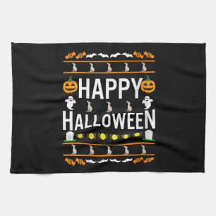 Womens Whippet Halloween Lazy Ugly Costume Dog V-N Tea Towel