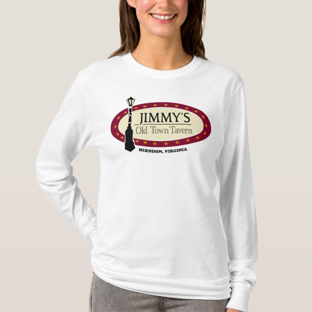 Women's White Basic Long T-Shirt (Front)