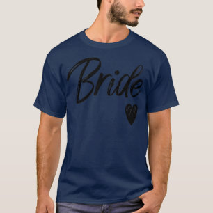 Womens White Bride Fiance Wedding Bachelorette Par T-Shirt