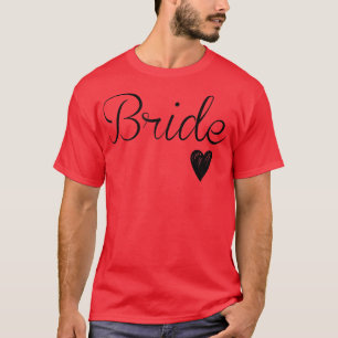 Womens White Bride Wedding Bachelorette Party T-Shirt