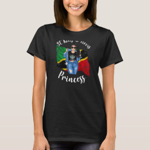 Womens White St Kitts And Nevis Princess Mother Ex T-Shirt