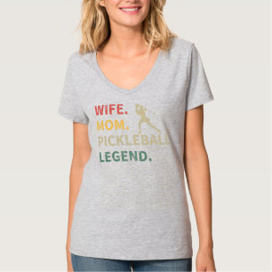 Womens Wife Mum Pickleball Legend Funny T-Shirt