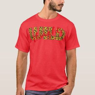 Womens WILD Thoughts Leopard Cheetah Print Red T-Shirt