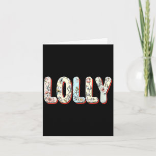 Womens wildflowers lolly floral mother's day lolly card