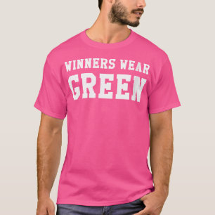 Womens Winners Wear Green Camp Colour War Team Com T-Shirt