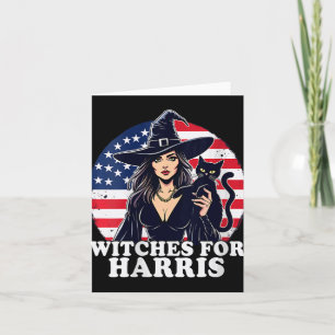 Womens Witches For Kamala Harris Halloween Politic Card