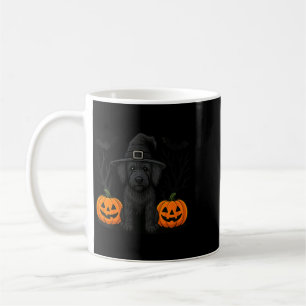 Womens Witchy Black Labradoodle Dog Halloween Coffee Mug