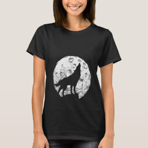 Womens Wolf Moon Wolves T-Shirt