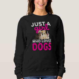 Womens Women Dog Training  Just A Girl Who Loves D Sweatshirt
