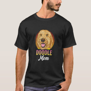 Womens Women Doodle Mum Retro Goldendoodle Dog Ow T-Shirt