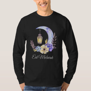 Womens Women Eid Alfitr Mubarak Kareem Arabic Bles T-Shirt