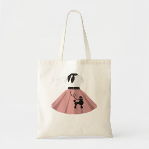 Womens Women Poodle Skirt Costume Halloween Party  Tote Bag