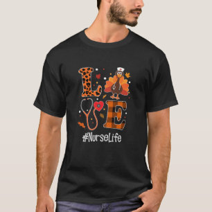 Womens Women Thanksgiving Turkey Nurse Holiday Nur T-Shirt