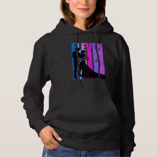 Womens Womens 11th Wedding Anniversary Married Cup Hoodie