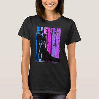 Womens Womens 11th Wedding Anniversary Married Cup T-Shirt
