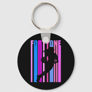 Womens Womens 41st Birthday Sketll Player Team Coa Key Ring