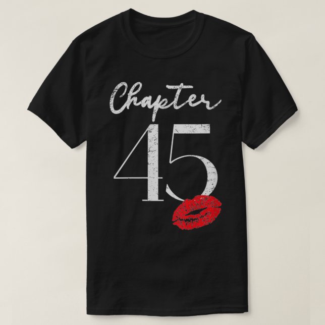 Womens Womens 45th Birthday  Anniversary Gift For  T-Shirt (Design Front)
