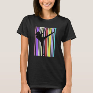 Womens Womens 48th Birthday Kickboxing Woman Glove T-Shirt