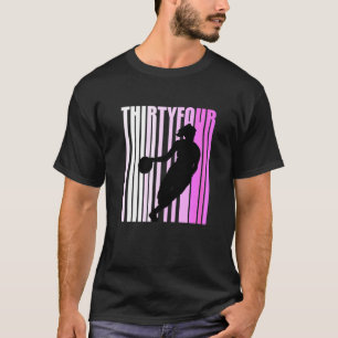 Womens Womens Basketball 34th Birthday Retro 34 Su T-Shirt