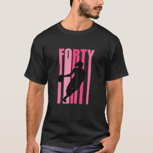 Womens Womens Basketball 40Th Birthday Retro 40 Su T-Shirt