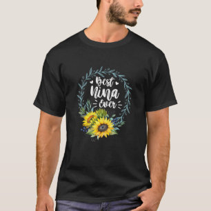 Womens Womens Best Nina Ever Mother's Day T-Shirt