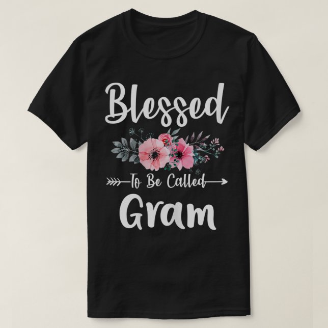 Womens Womens Blessed To Be Called Gram  Mother's  T-Shirt (Design Front)
