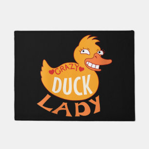 Womens Womens Duck Lady Gift Duckling And Ducky Doormat
