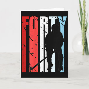 Womens Womens Field Hockey 22nd Birthday Player Te Card