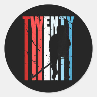 Womens Womens Field Hockey 48th Birthday Player Te Classic Round Sticker