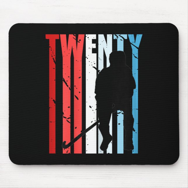 Womens Womens Field Hockey 48th Birthday Player Te Mouse Mat (Front)