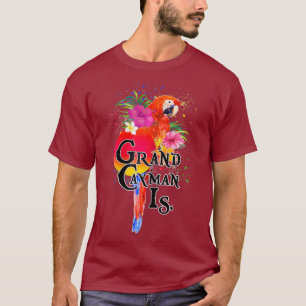 Womens Womens Grand Cayman Islands Parrot Tee