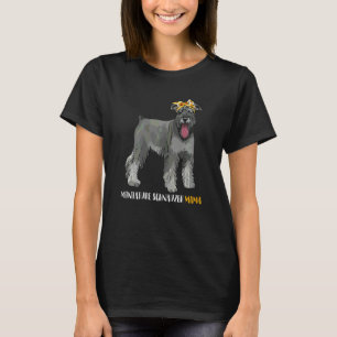 Womens Womens Miniature Schnauzer Mama Doxie Mum D T-Shirt