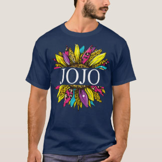 Womens Womens Personalised Jojo Sunflower Grandma  T-Shirt