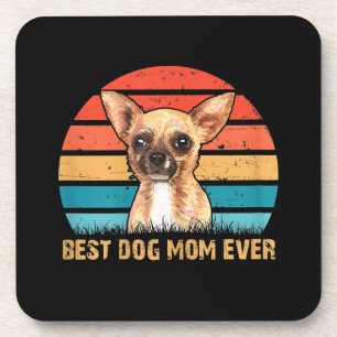 Womens Womens Quote Best Dog Mum Ever Chihuahua Coaster