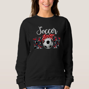 Womens Womens Soccer Mum Flower Soccer Mum Mothe Sweatshirt