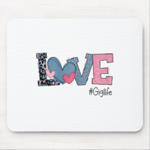 Womens Womens Valentine's Day Love Gigilife Mouse Mat