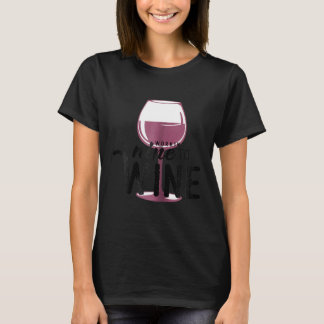 Womens Working Nine to Wine wine humour T-Shirt