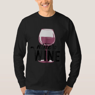 Womens Working Nine to Wine wine humour T-Shirt