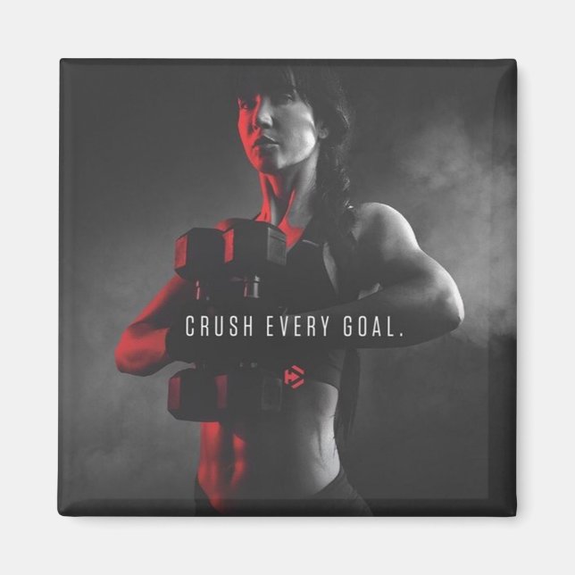 Women's Workout Inspiration - Crush Every Goal Magnet (Front)
