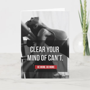 Women's Workout Motivation - Clear Your Mind Card