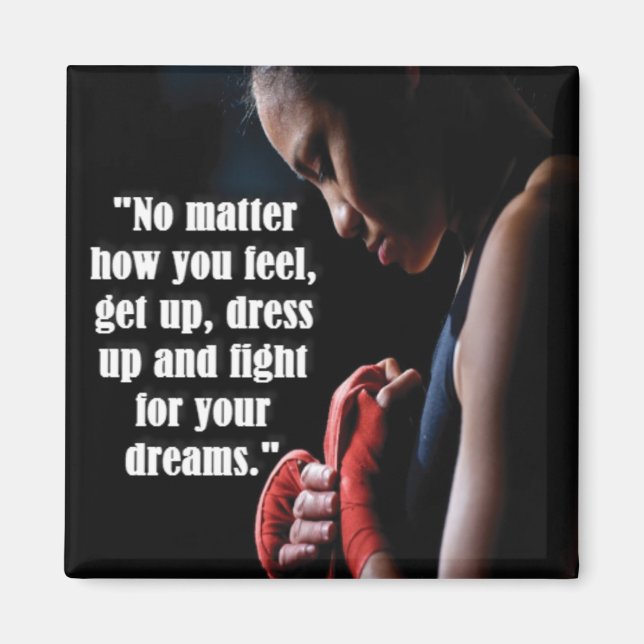 Women's Workout Motivational Magnet (Front)