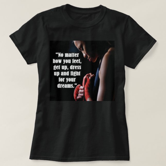 Women's Workout Motivational T-Shirt (Design Front)